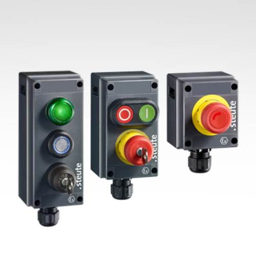 Push buttons and control switches